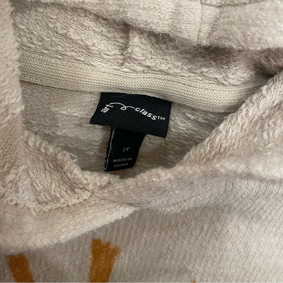 Art Class Textured Sunshine Hoodie Sweatshirt in Beige - 2T - Picture 4 of 5